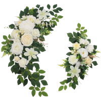 White Rose Leaf Welcome Flower Medium